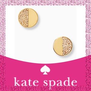 Take 40% Off Kate Spade ♠️ Gold “Mod Scallop” Pave Stud Earrings NWTs